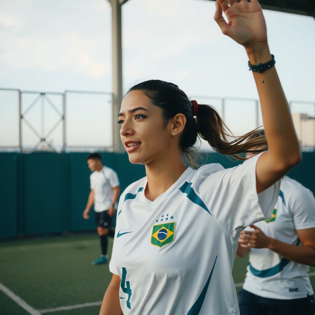 Seleção brasileira em treinamento