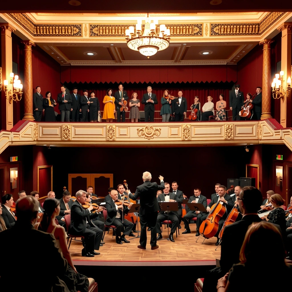 Orquestra em apresentação