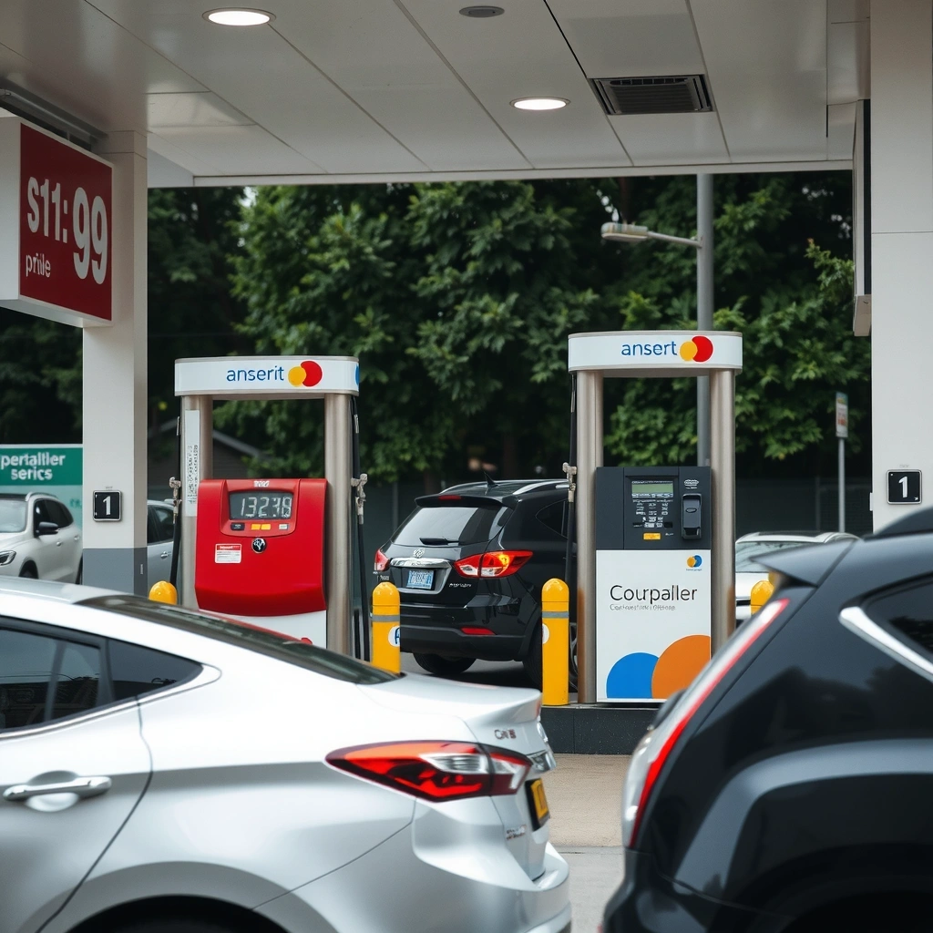 Posto de gasolina com preços