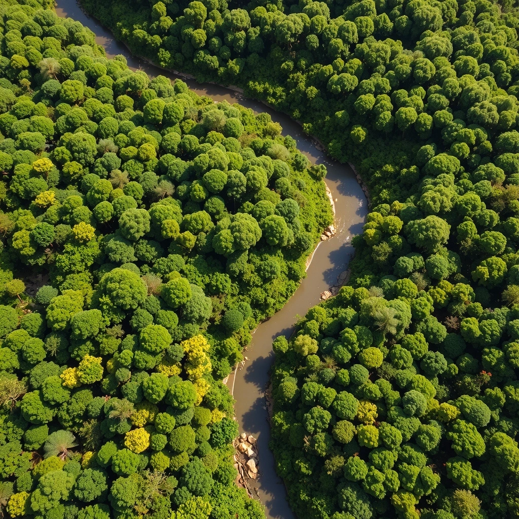Vista aérea da Amazônia